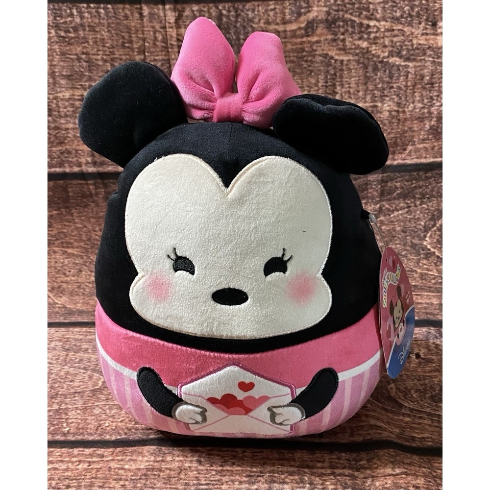 Squishmallows Disney Valentines Day Minnie Mouse Plush Toy 8 inch NWT #SQDI01626